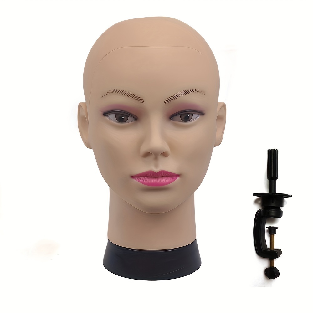Wig Styling Head - Bald Mannequin Head for Wigs