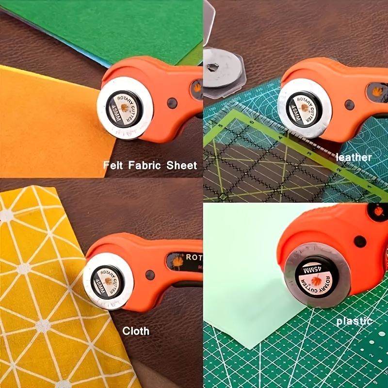 Ergonomic Rotary Cutter Rotary Fabric Cutter With Safety - Temu