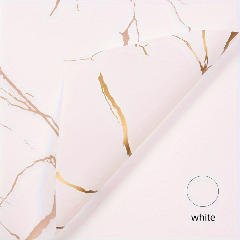 TEMU 20pcs Elegant Pattern Wrapping Paper - Korean Style Pvc, Pack With Texture For Artistic Flower Arrangements, Flower Wrapping Paper