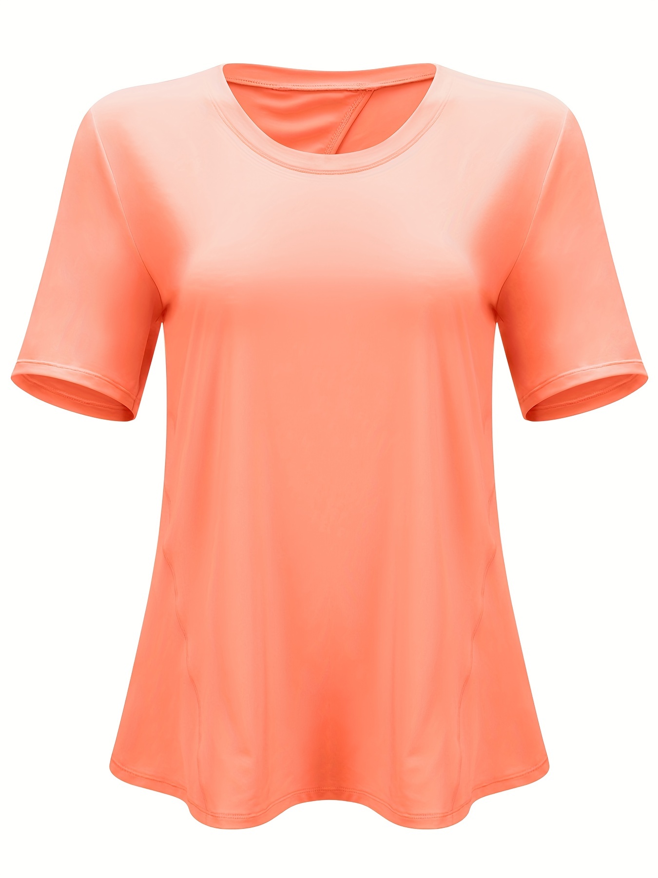 Camisetas Deportivas Mujer Camisetas Lisas Cuello Redondo - Temu