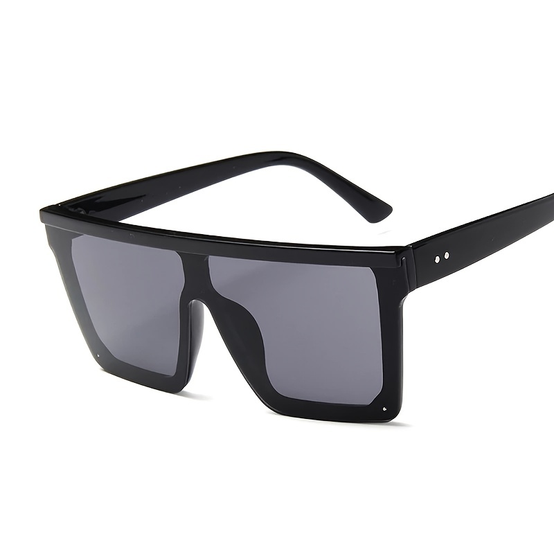 JOVAKIT Gafas de sol cuadradas de moda para hombres y mujeres, lentes de  sol de lente plana de moda, para deportes al aire libre, protección UV400