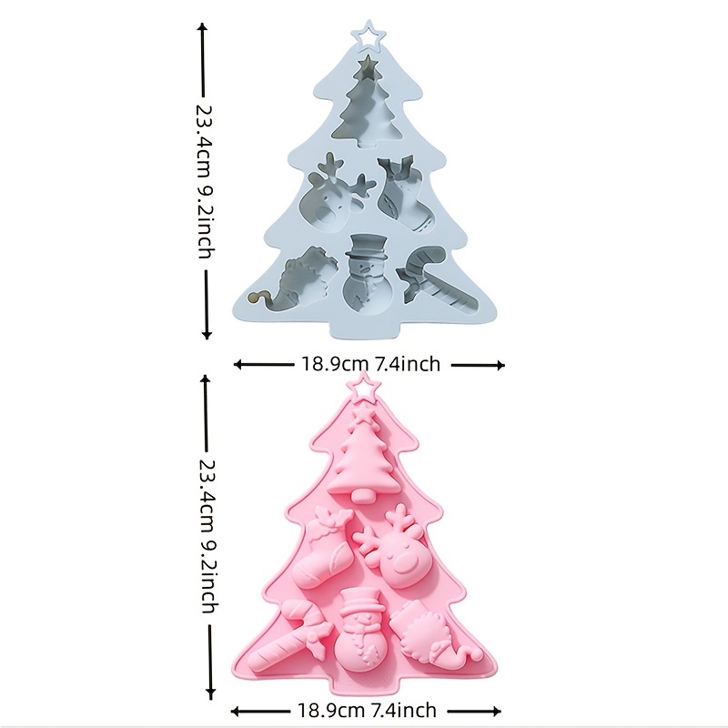 1 Cavity 3D Christmas Tree Silicone Soap Mold Soap Mold Silicone Molds  Christmas Tree Ice Mold Tree Mold Christmas Tree Candle Mold 