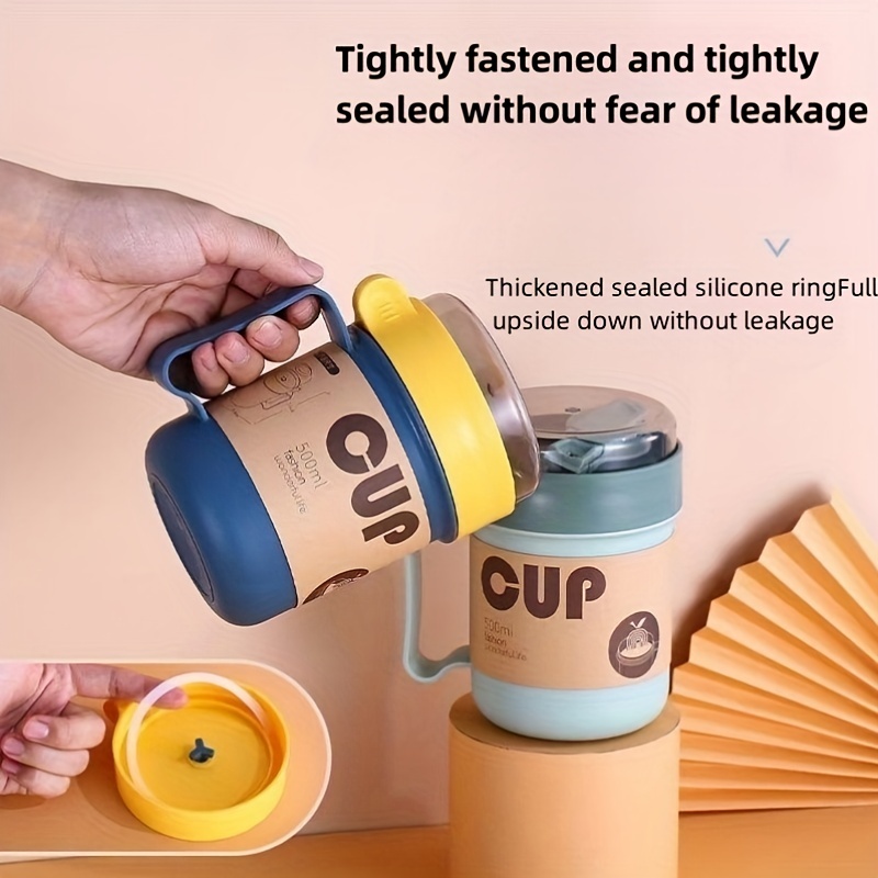 Portable Leak Proof Stainless Steel Soup Cup With Spoon