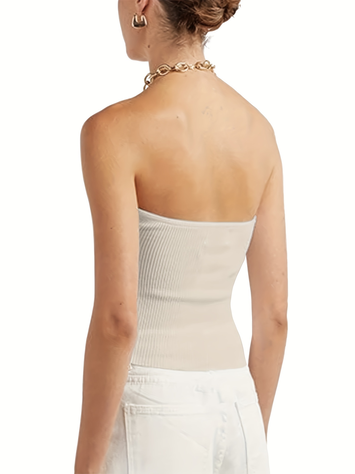  Womens Tube Tops Summer Strapless Backless Twist