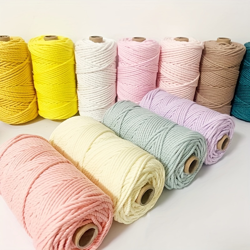 Colourful 200m/roll 100% Cotton cords twine thin rope string