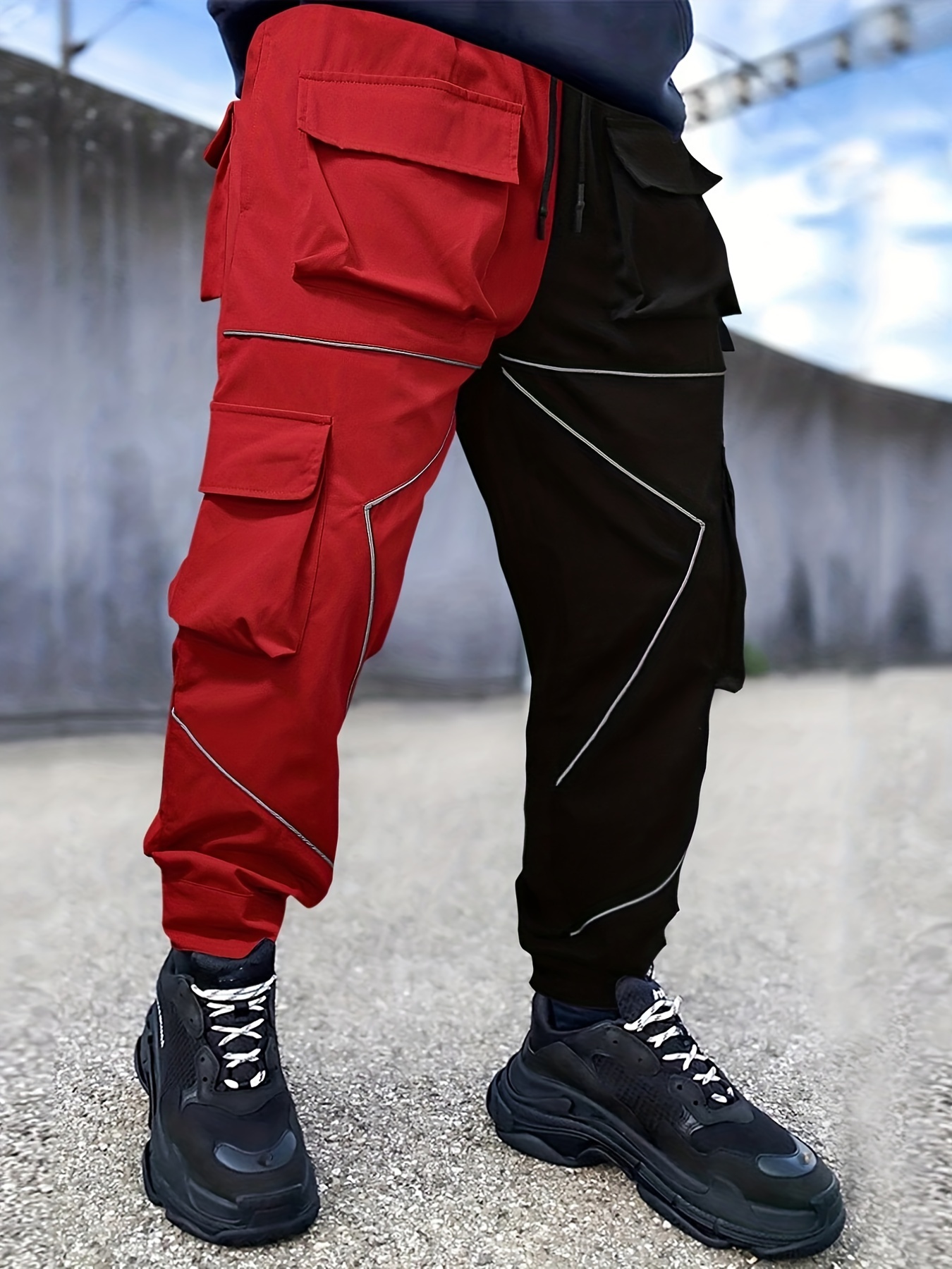 Street Style Cool Girl Multi pocket Cargo Pants Women's Low - Temu