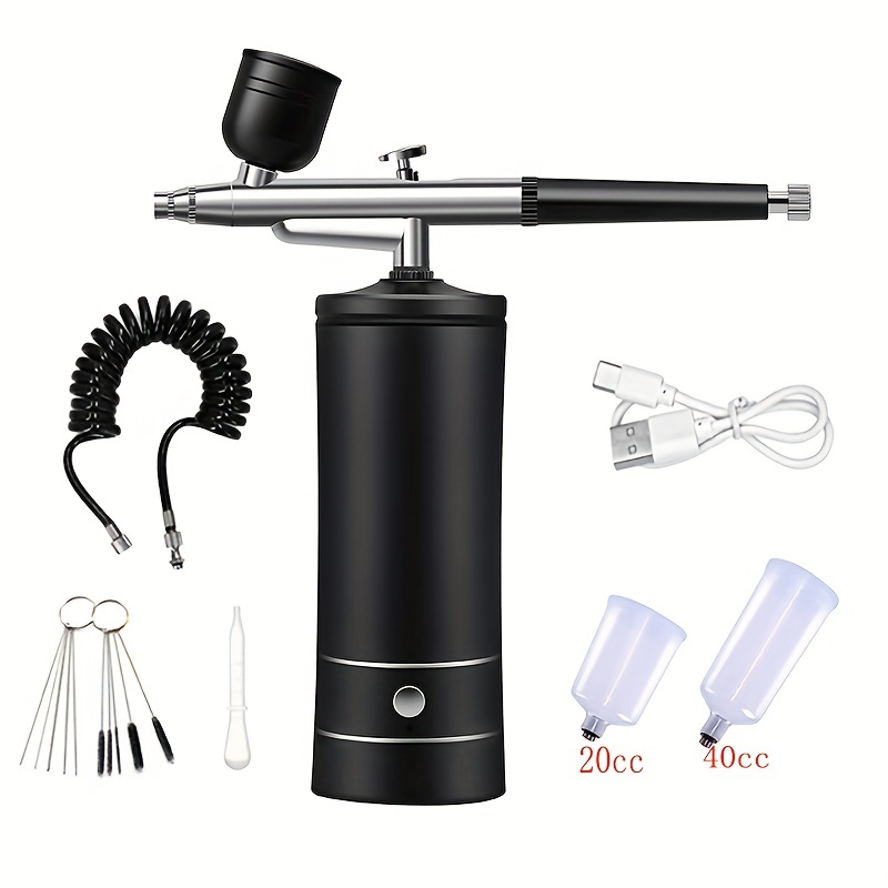 Portable Rechargeable Wireless Airbrush With Compressor - Temu
