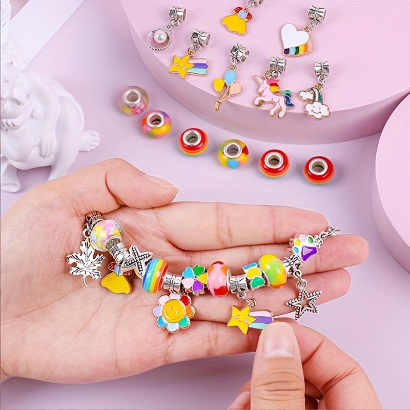Diy Charm Bracelet Making Kit For Teen Girls Mermaid Stuff - Temu