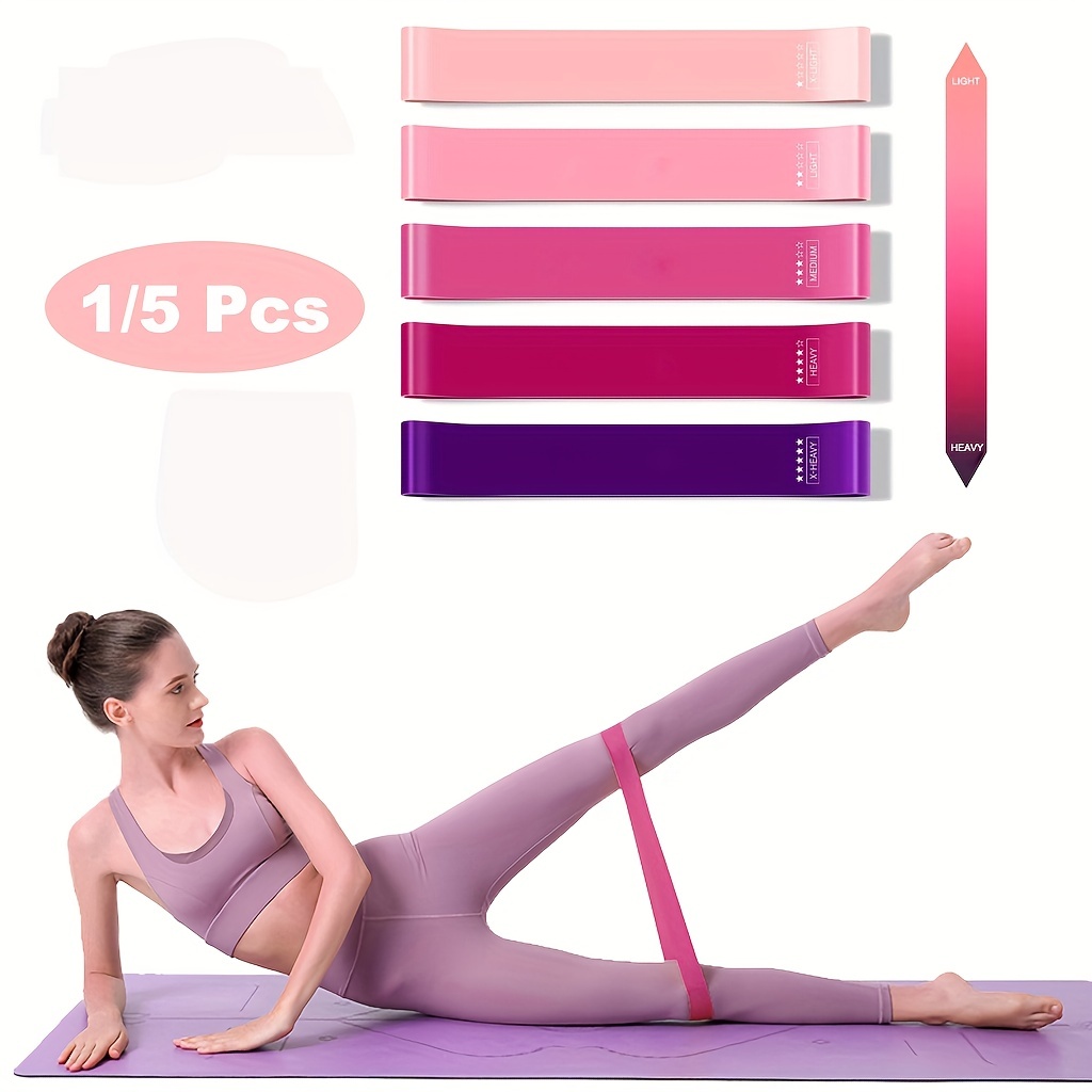 Premium Elastic Resistance Band Home Yoga Pilates Workouts - Temu