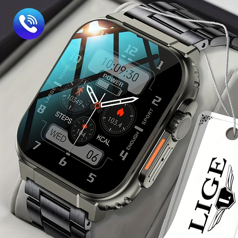 LIGE 2022 Fashion Smart Watch Men Women NFC Smartwatch IP67 Water