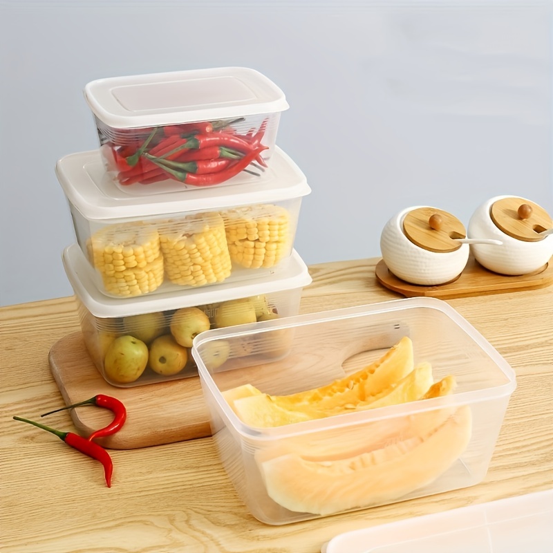 Food Grade Refrigerator Storage Box, Plastic Containers With Lids, Food  Storage Containers For Food, Home Use, Kitchen Tools, Kitchen Accessories,  Kitchen Supplies - Temu