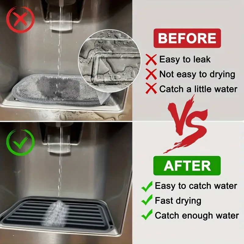 Refrigerator Drip Tray Protector Ice And Water Dispenser - Temu