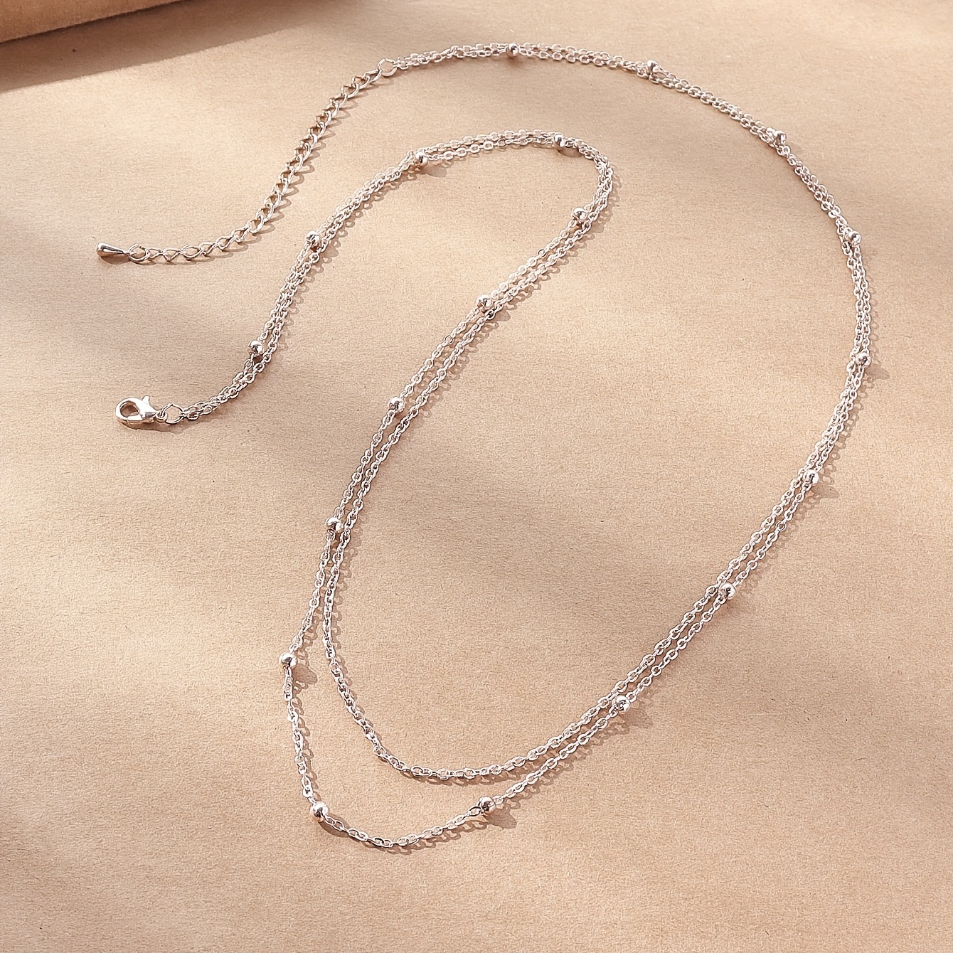 Layered Metal Bead Waist Chain, Summer Beach Jewelry