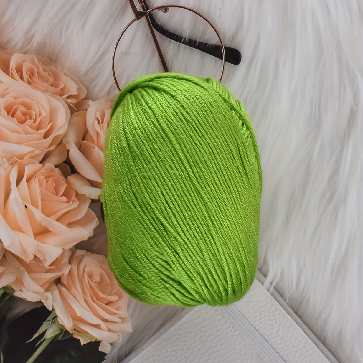 Warm Silk Protein Villus Yarn Soft Worsted Yarn 60% Silk Protein 30%wool  10% Cashmere Skin Friendly Hand Knitting Thread For Crocheting And Knitting  Scarf Sweater Shawl Throw Blanket Pet Toys /120yd /ball 