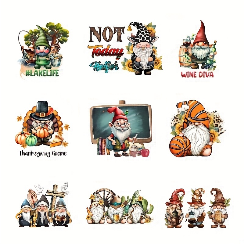 Christmas Iron-on Transfer For Diy Clothing, Backpack, Hats, Pillow A-level  Washable T-shirts Thermal Stickers Gnome Patches Applique - Temu