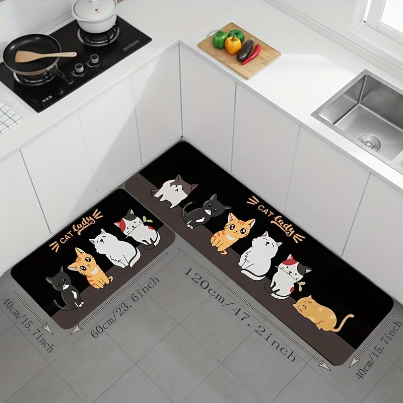 Modern Absorbent Floor Mat Anti fatigue Oil proof Kitchen - Temu Germany