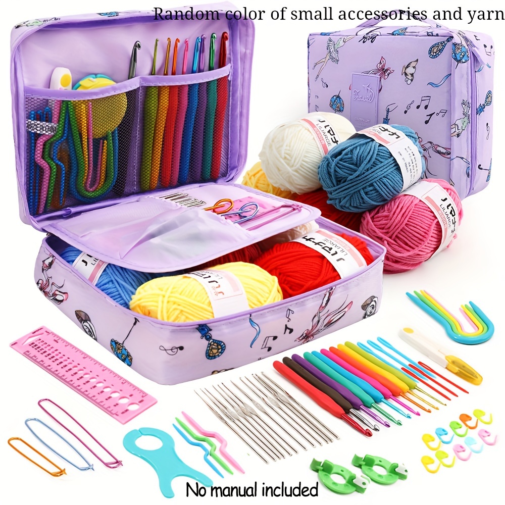 Crochet Hook Case Portable Travel Crochet Storage Bag - Temu