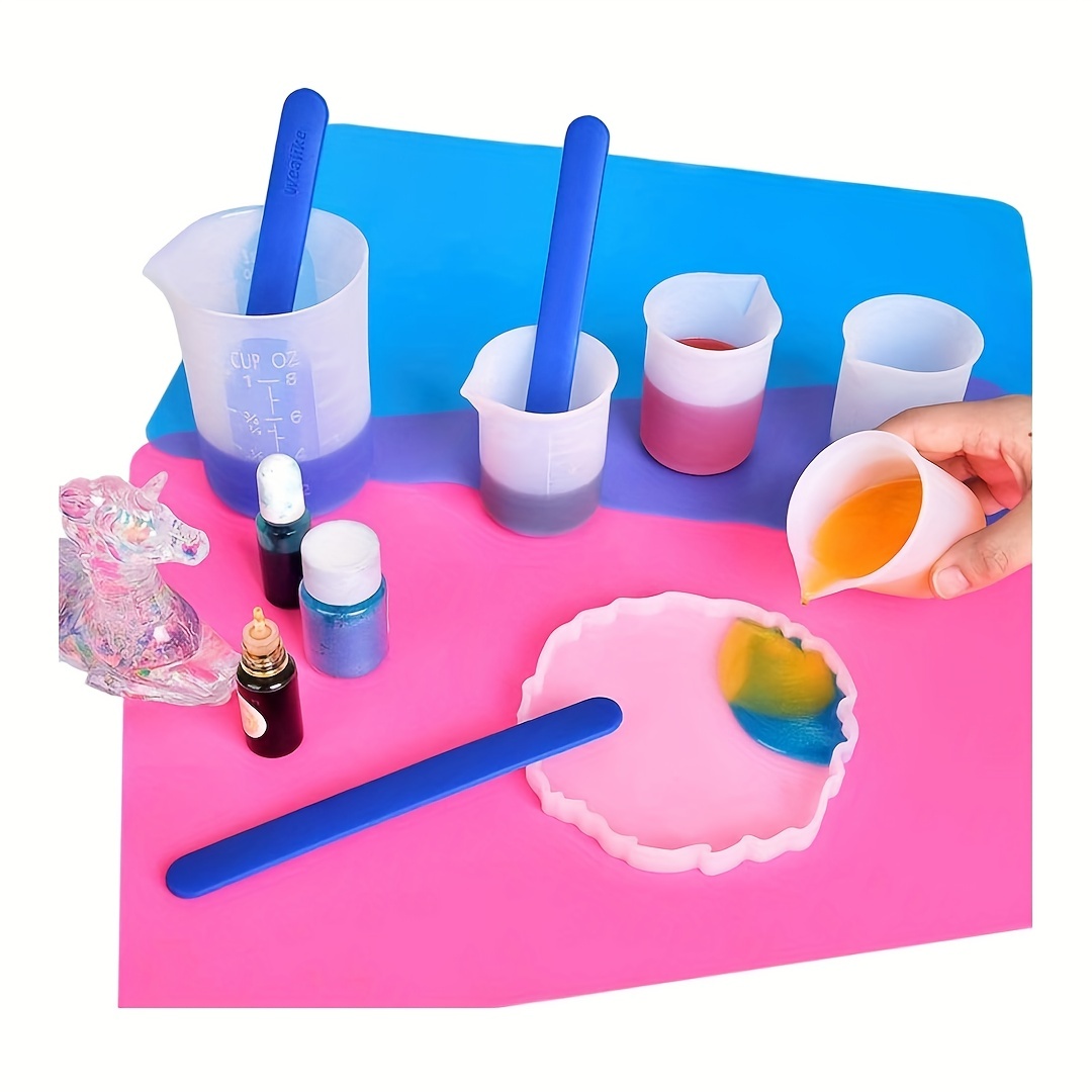 Silicone Measuring Cups For Epoxy Resin, Silicone Cup, Mixing Cups, Big  Silicone Stir Sticks, For Epoxy Molds Acrylic Paint Pouring Resin Jewelry  Making Accessories - Temu