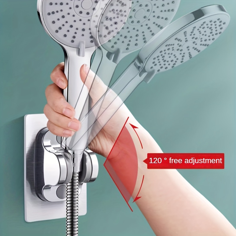 douche Ventouse, support de douche réglable Bain ventouse à 360 ° rotatif  porte de douche pour douche à main, douchette amovible support et mural à