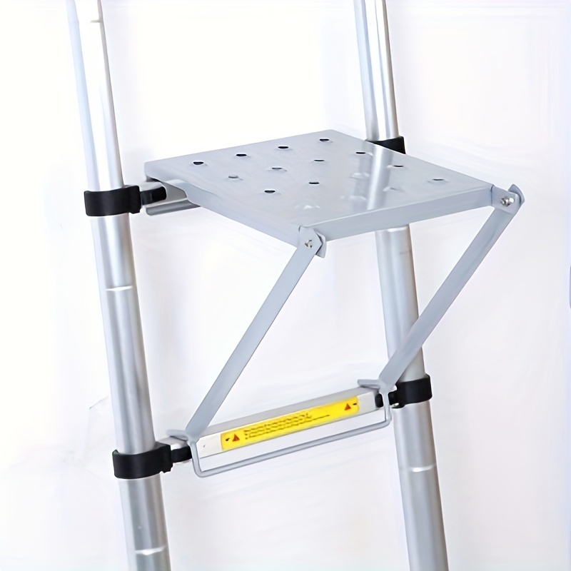 Taburete plegable de 5 escalones, escaleras de aluminio ligeras con pedal  ancho antideslizante y mango para adultos y personas mayores, perfecto para