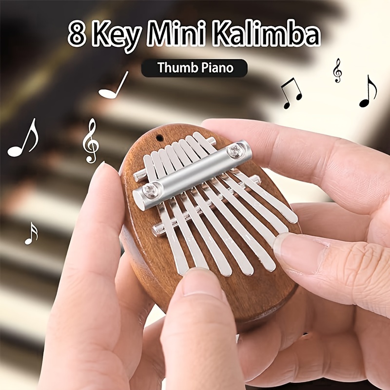 Shulemin Thumb Piano,8 Key Mini Kalimba Finger Thumb Piano Marimba