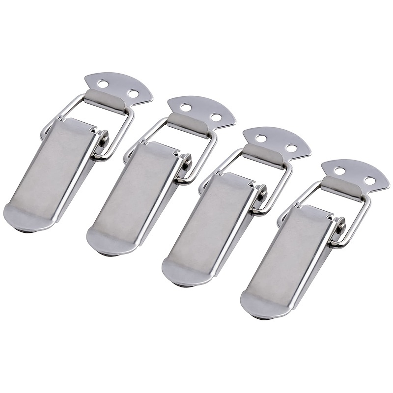 4 Pack Stainless Steel Spring Loaded Toggle Latch for Cases, Trunk, Toolbox and Chest