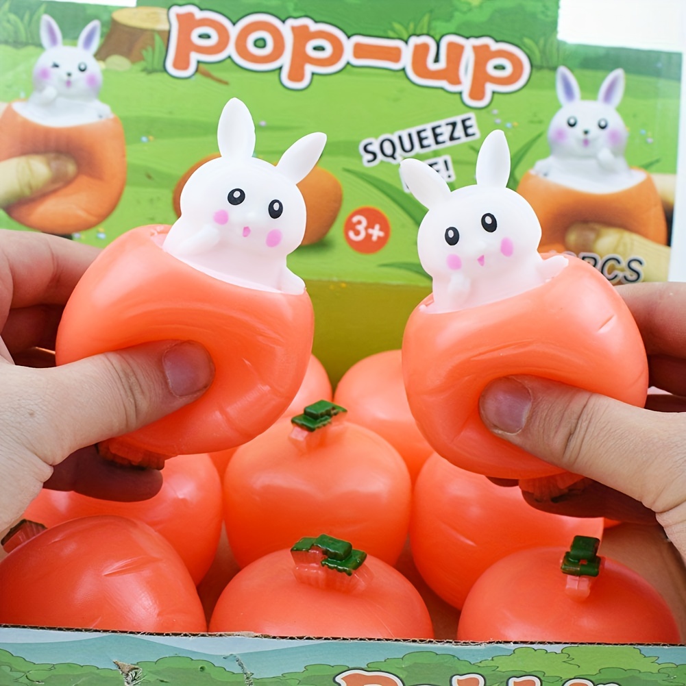 Ostern Karotte Hase Kaninchen Squeeze Cup Spielzeug Lustige Stressabbau  Weiche