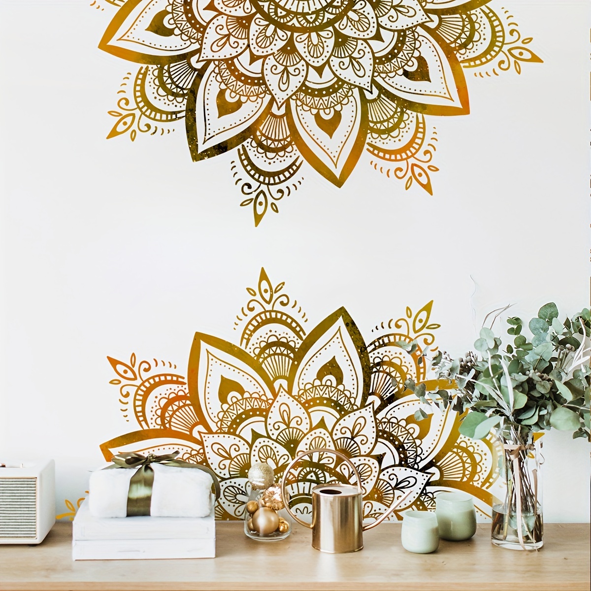 Papel pintado autoadhesivo de PVC, pintura tradicional china de flores,  flor de ciruelo y dos pájaros en despegar y pegar, para pared, póster de