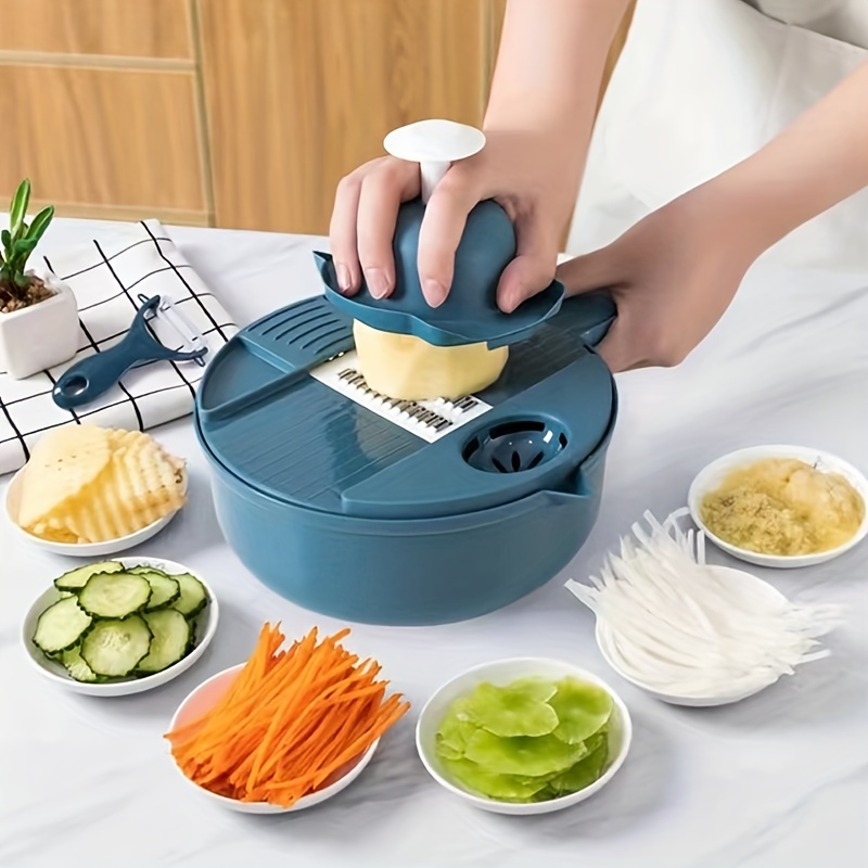 Vegetable Cutting Bowl Salad Chopper Cutter Vegetable Slices Cut Fruit for  Kitchen Tools Accessories Gadgets Kitchen