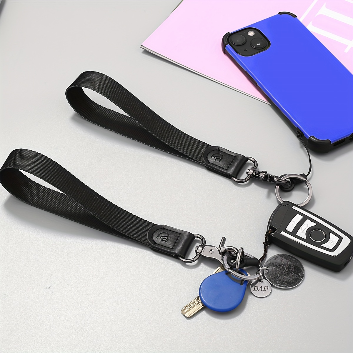Wrist Lanyard Key Chain, Cute Wristlet Strap Keychain Holder For Women Men  Car Keys Id Badges Card Wallet Phone Camera - Temu
