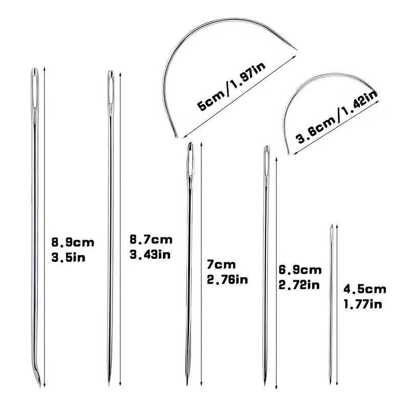 Heavy-Duty Sewing Needles - 12 Needles for Upholstery, Leather, Carpet  Repair