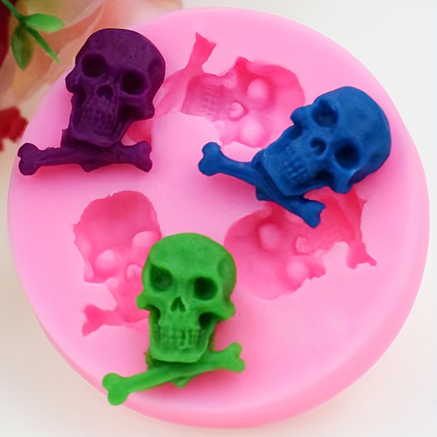 Skull Chocolate Mold 3d Silicone Mold 40 Cavity Candy Mold - Temu