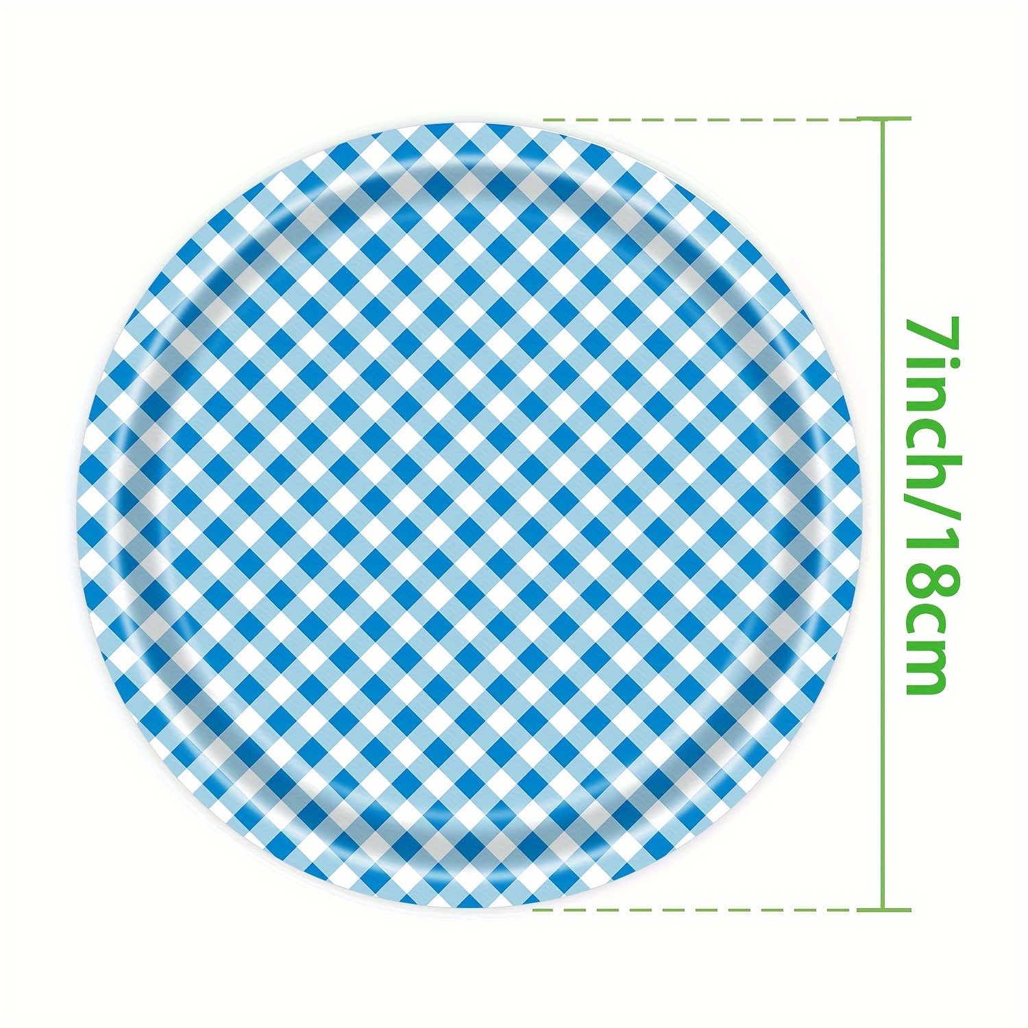 blue checkered party disposable party supplies cutlery paper