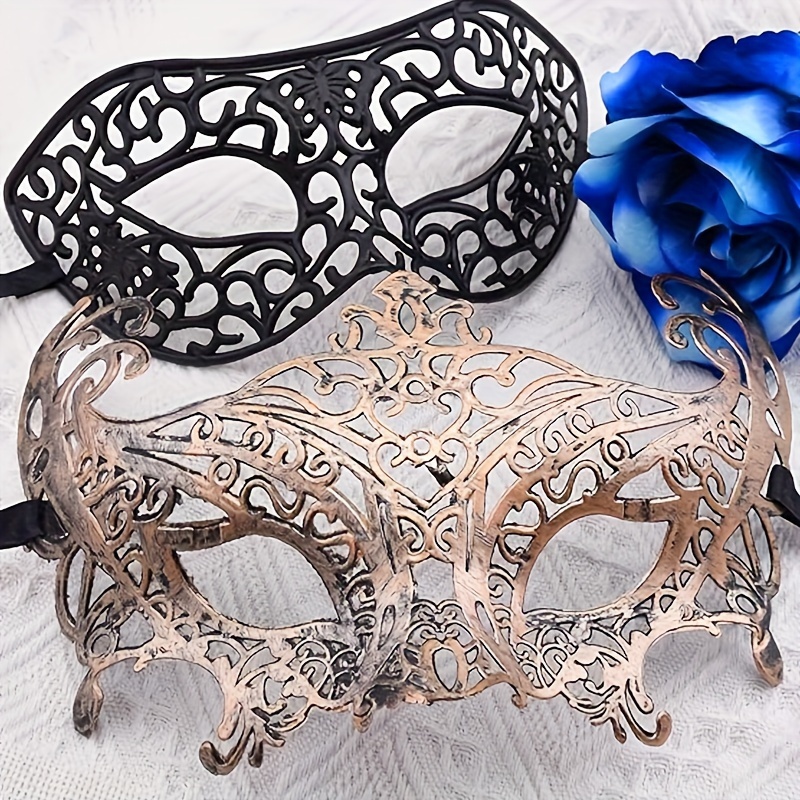 Carnival Masquerade Masks Loose Venice Carnival Masks Metal - Temu