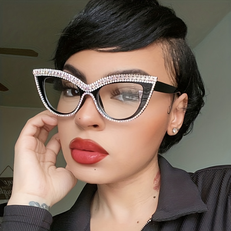 Large frame hot sale cat eye glasses