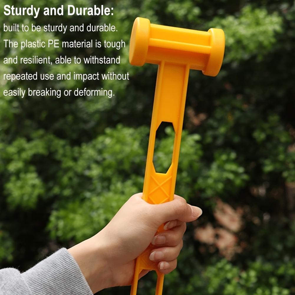 Ultra-light Portable Ground Nail Hammer, Plastic PE Hammer, Outdoor Camping  Tool