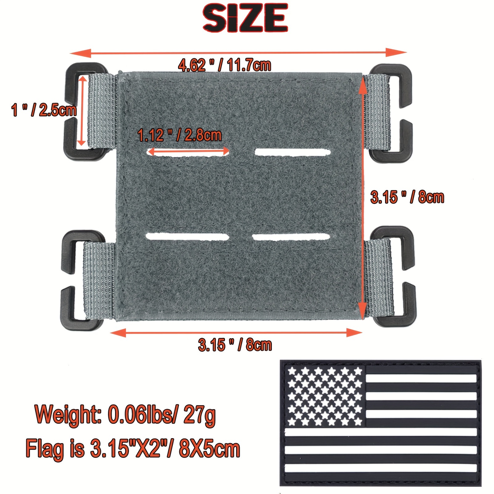 600d Hook And Loop Patches Display Board Molle Panel - Temu