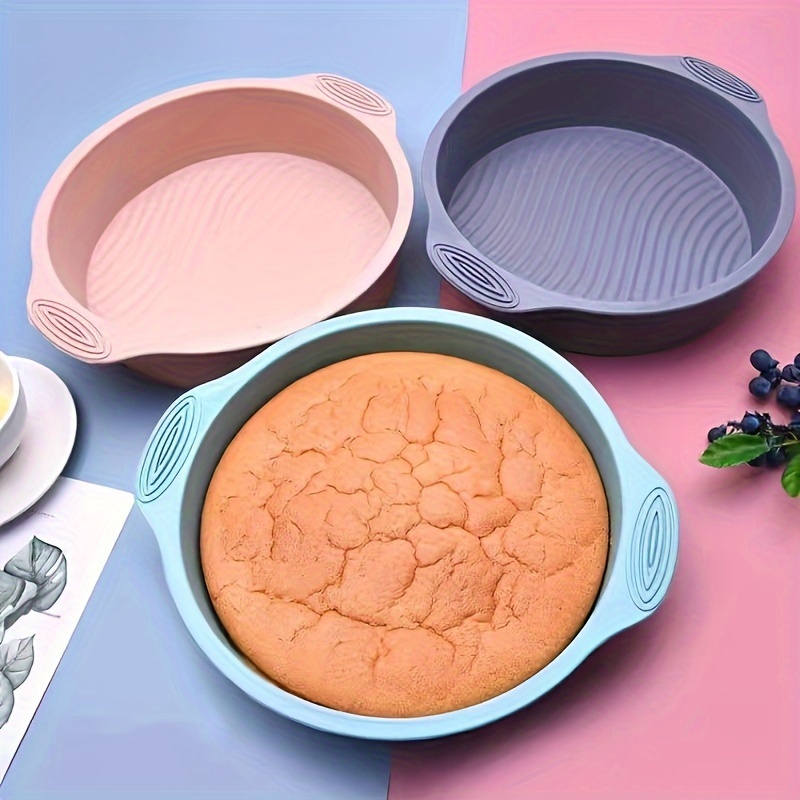 Silicone Cake Pan, Heavy Duty Bakeware Round Cake Pans For Baking, Nonstick  Silicone Molds, Quick Release Baking Pans For Layer Cake, Cheese Cake,  Chiffon Cake, Chocolate Cake, Rainbow Cake, And More 