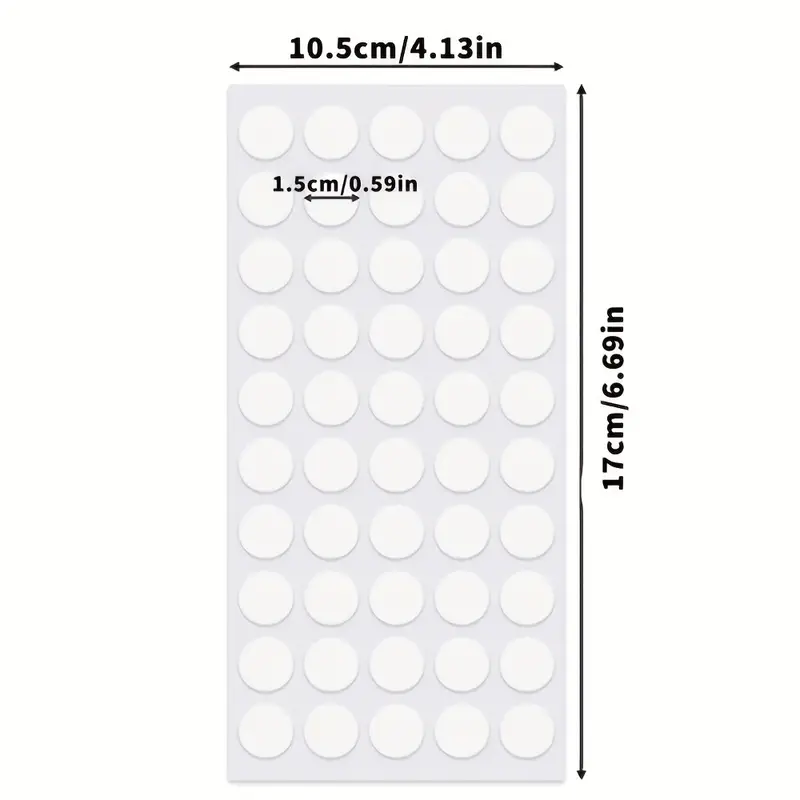 Adhesive Dots Double Sided, Sticky Dots Clear Double-Sided Tape Stickers  Round Putty, No Traces Removable Strong Adhesive Sticker Waterproof Dot