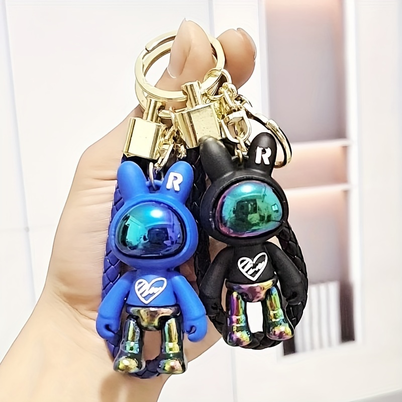Tête de mort porte-clés voiture porte-clés portefeuille accessoires mode  sac