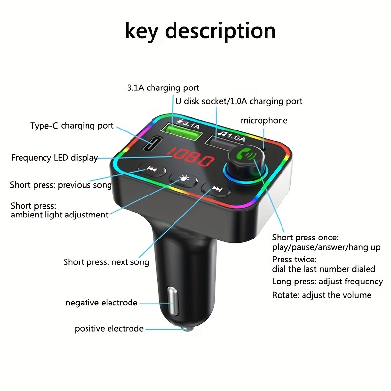 CARGADOR USB DOBLE PARA COCHE