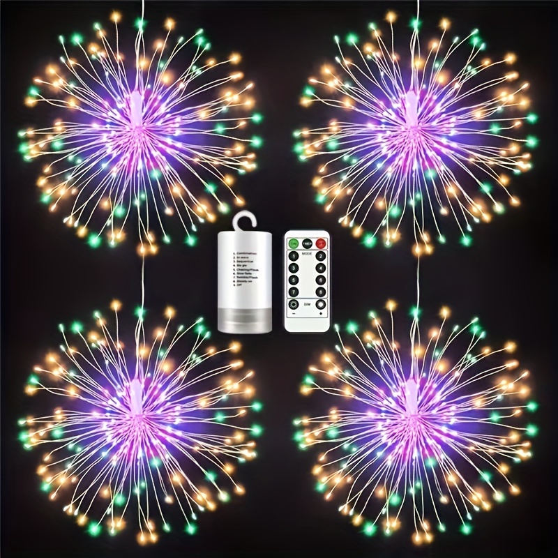 Christmas tree lights exploding star 120LED remote control