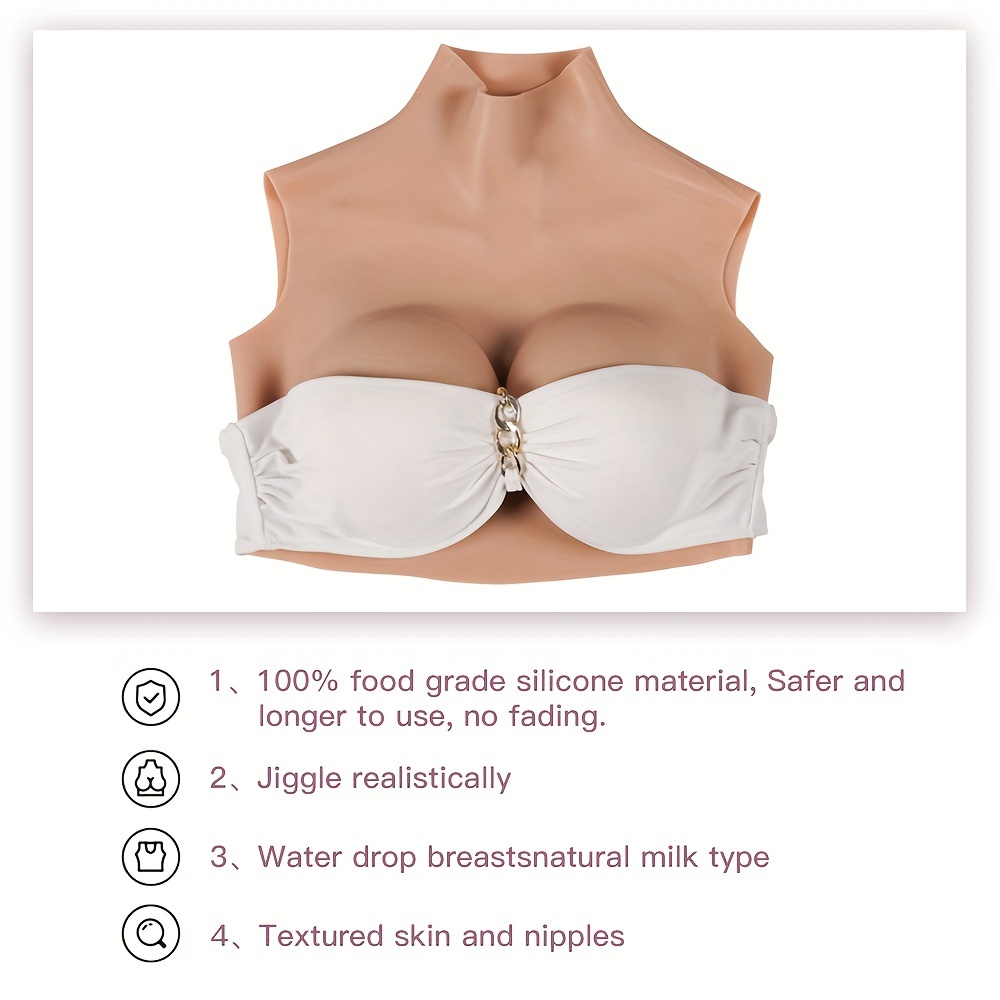 Women Tear Drop Fake Boobs False Silicone Breast Forms Bra Enhancer  Crossdress