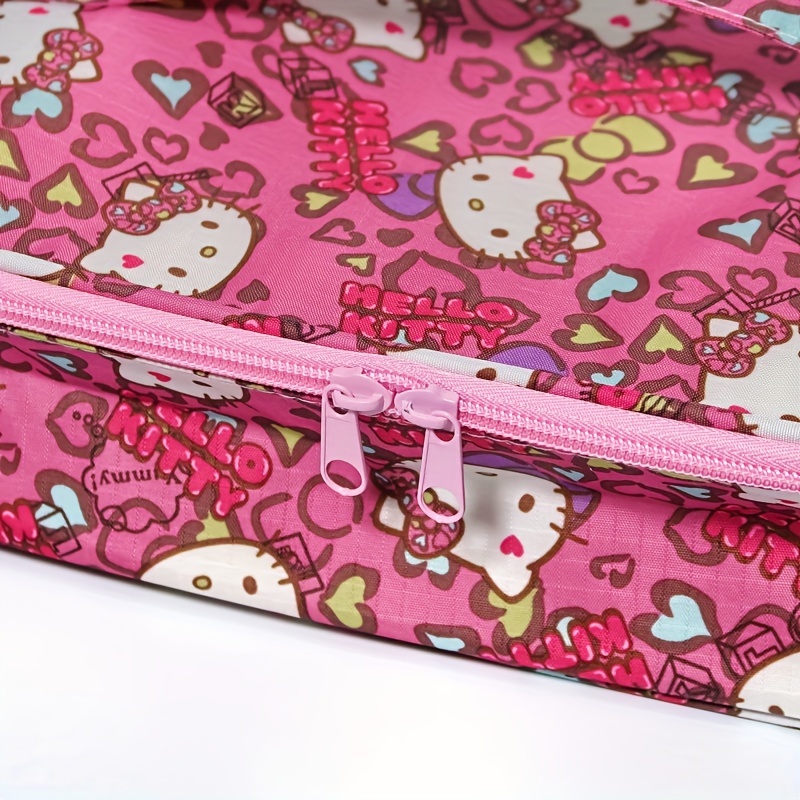 Hello Kitty Lunchbox Sanrio Students Portable Zipper Camping Picnic Ba