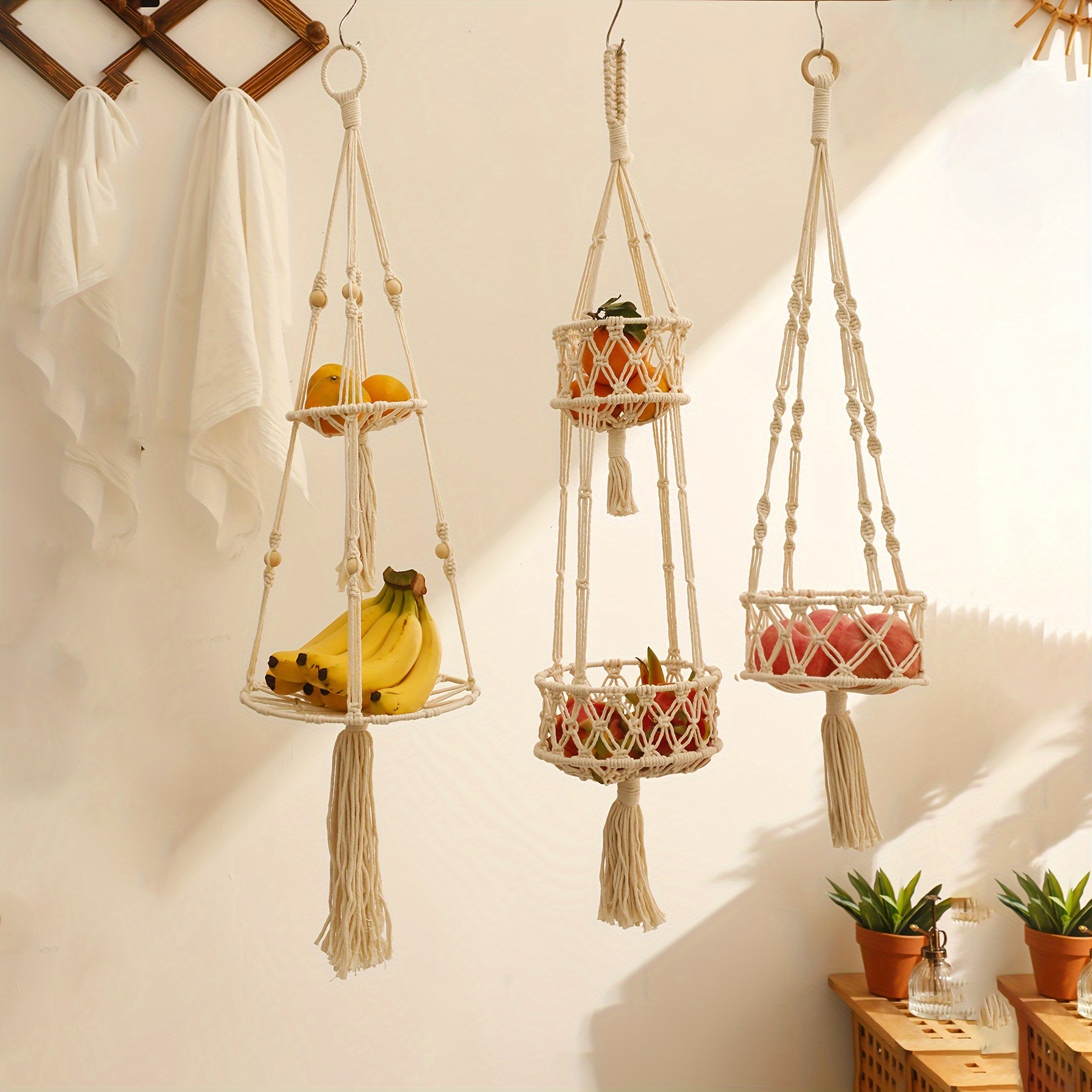 Pared de cesta boho, cestas de pared de mimbre, decoración de pared,  decoración de pared boho, tapices de pared tejidos, decoración de pared  minimalista, decoración de pared de granja -  México