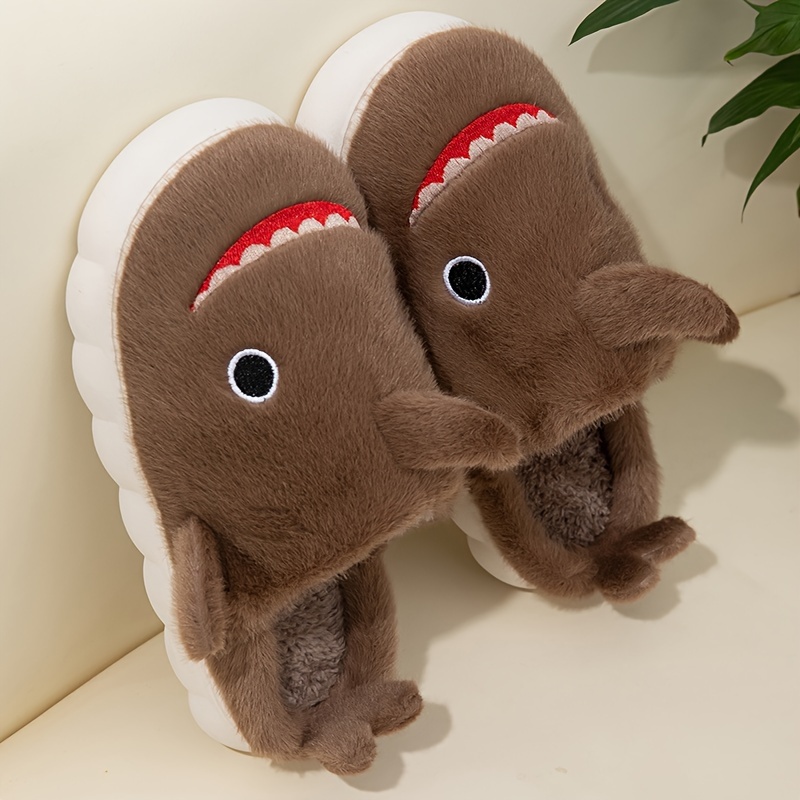 Shark eating best sale feet slippers