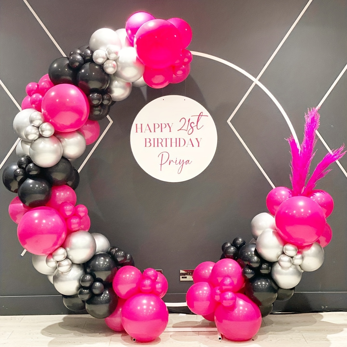 Hot Pink Balloons 100pcs Hot Pink Balloon Garland Arch Kit 5/10/12/18 Inch  Different Sizes Pink Matte Latex Balloon for Baby Shower Birthday Wedding  Anniversary Princess Theme Party Decorations - Yahoo Shopping