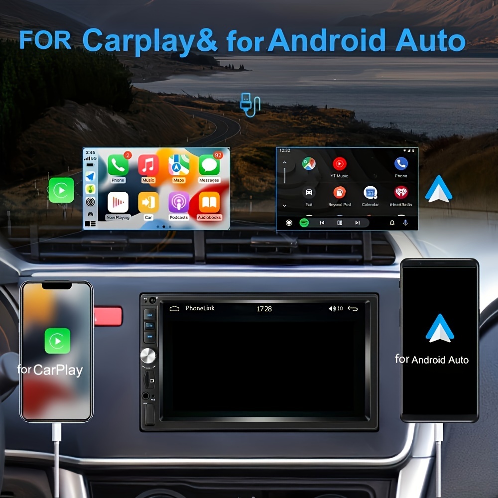 2 Din 8G + 128G Para Android 12 CarPlay Auto Car Radio GPS - Temu Chile