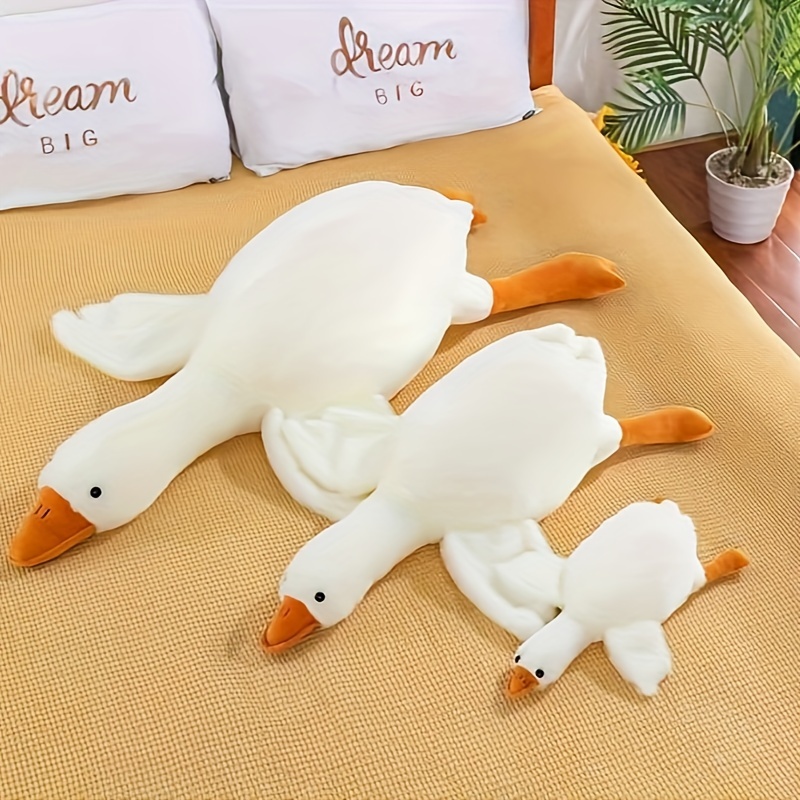 Big White Goose Stuffed Animal Cute Duck Plush Toy Big White - Temu