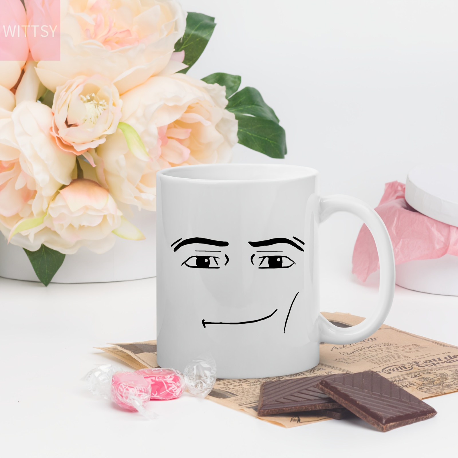 Man Face Coffee Mug Ceramic Coffee Cups Novelty Water Cups - Temu